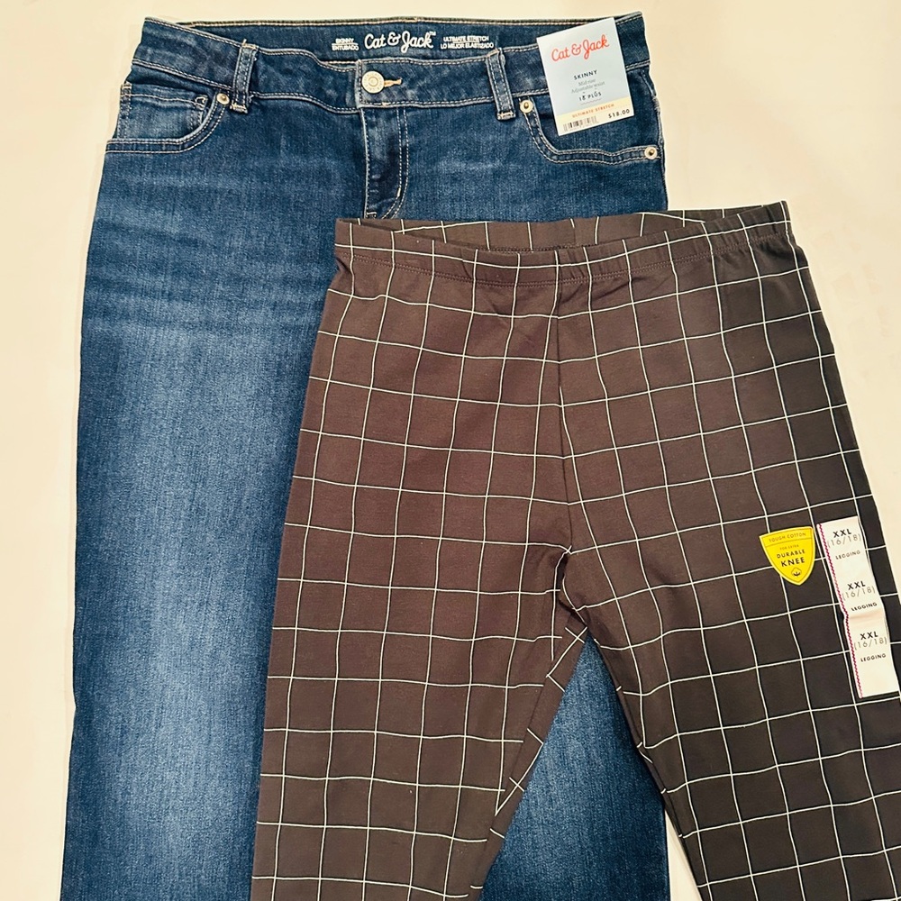 New Cat & Jack Girls’ Skinny Jean & Legging Bundle